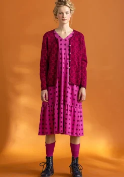 Freja-neuletakki ekologista ja kierrätettyä puuvillaa