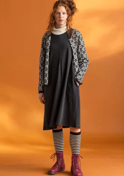 Freja-neuletakki ekologista ja kierrätettyä puuvillaa