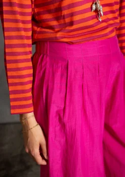 Housut puuvillaa ja silkkiä