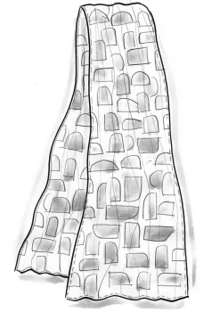 Huivi ”Hedda” ekopuuvillaa