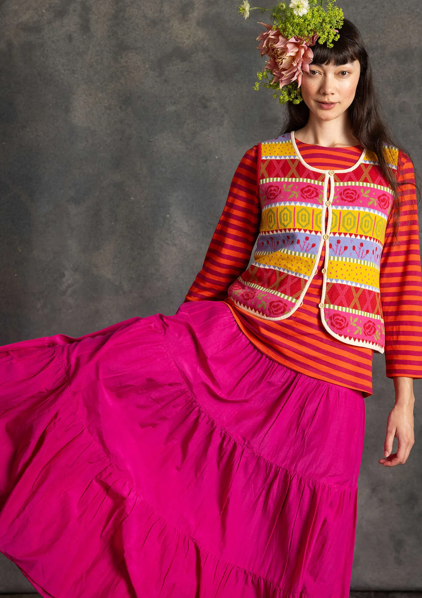 Kangashame puuvillaa ja silkkiä