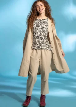 Kangashousut ekopuuvillaa ja pellavaa