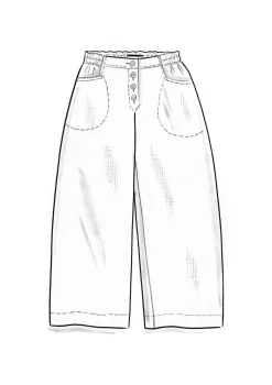 Kangashousut pellavaa/ekopuuvillaa