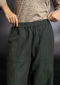 Kangashousut "Woodland" ekopuuvillaa ja pellavaa