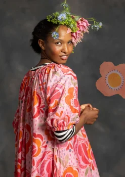 Kangasmekko "Great Rose" ekopuuvillaa ja silkkiä