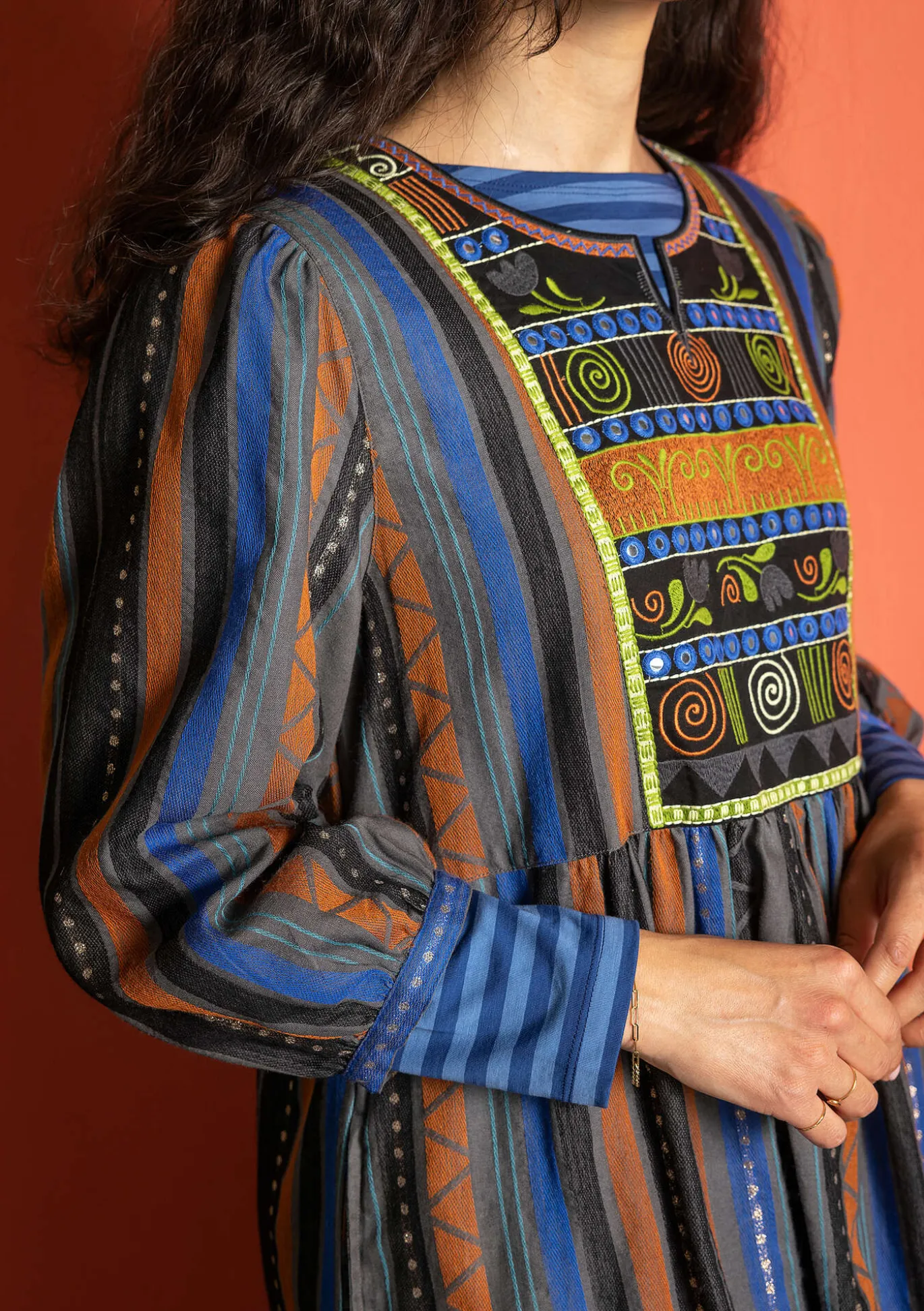 Kangasmekko "Jaipur" villaa ja puuvillaa