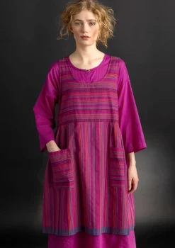 Kankainen liivimekko ”Ava” ekopuuvillaa