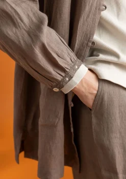 Kankainen taiteilijanpaita ”Asta” pellavaa