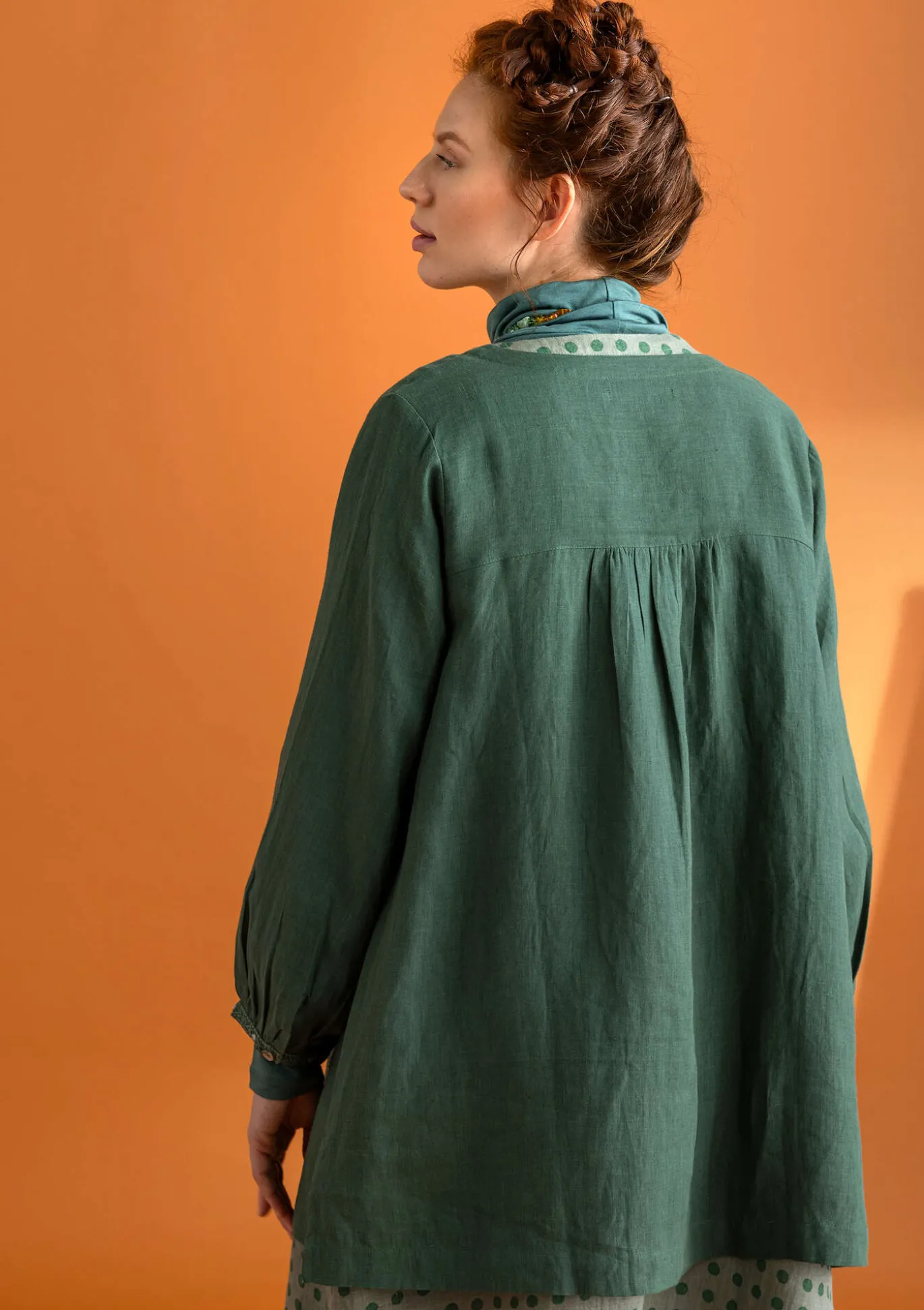 Kankainen taiteilijanpaita ”Asta” pellavaa