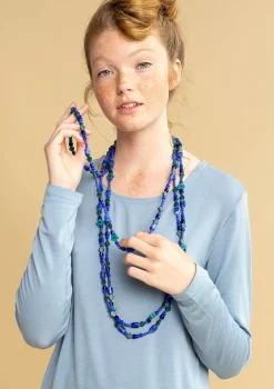 Kaulakoru ”Jane”, kierrätettyjä lasihelmiä