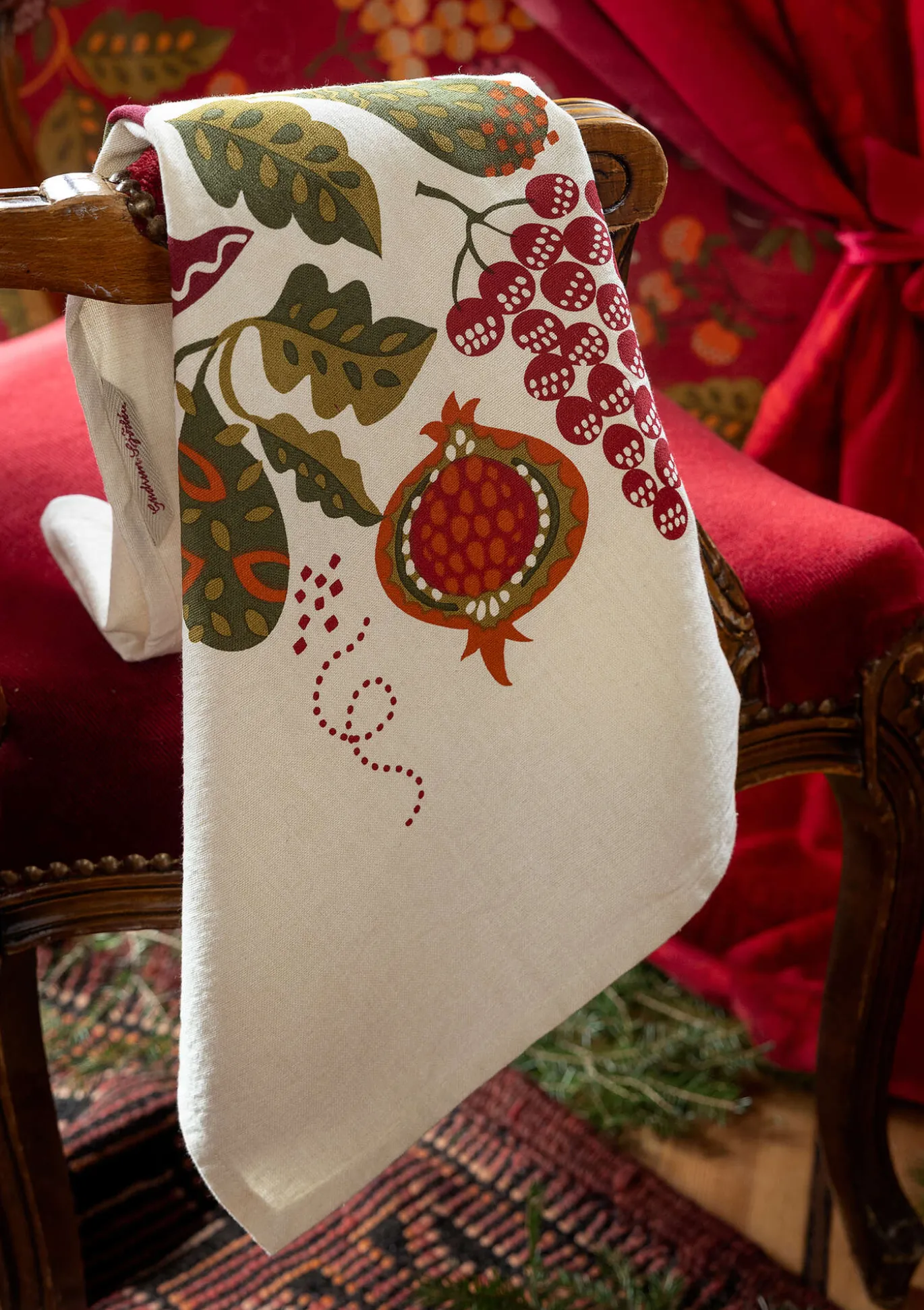 Keittiöpyyhe "Fruits" ekopuuvillaa