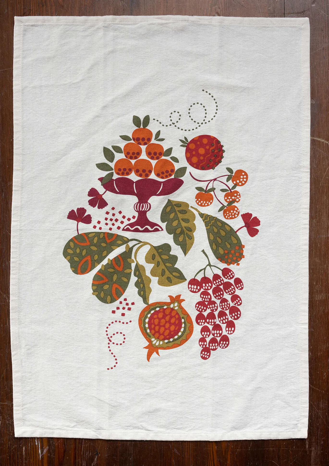 Keittiöpyyhe "Fruits" ekopuuvillaa