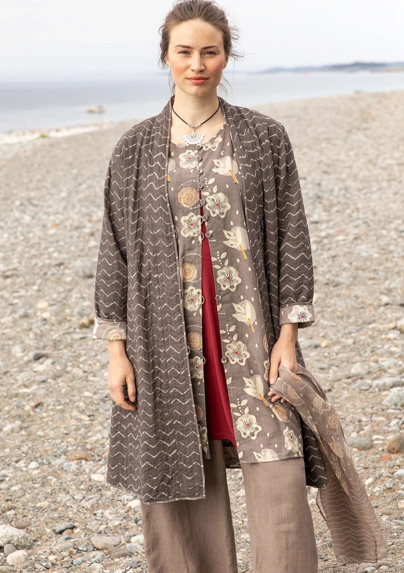 Kääntötakki "Kavita" ekopuuvillaa