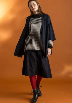 Kudottu twillhame ekopuuvillaa