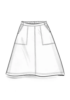 Kudottu twillhame ekopuuvillaa