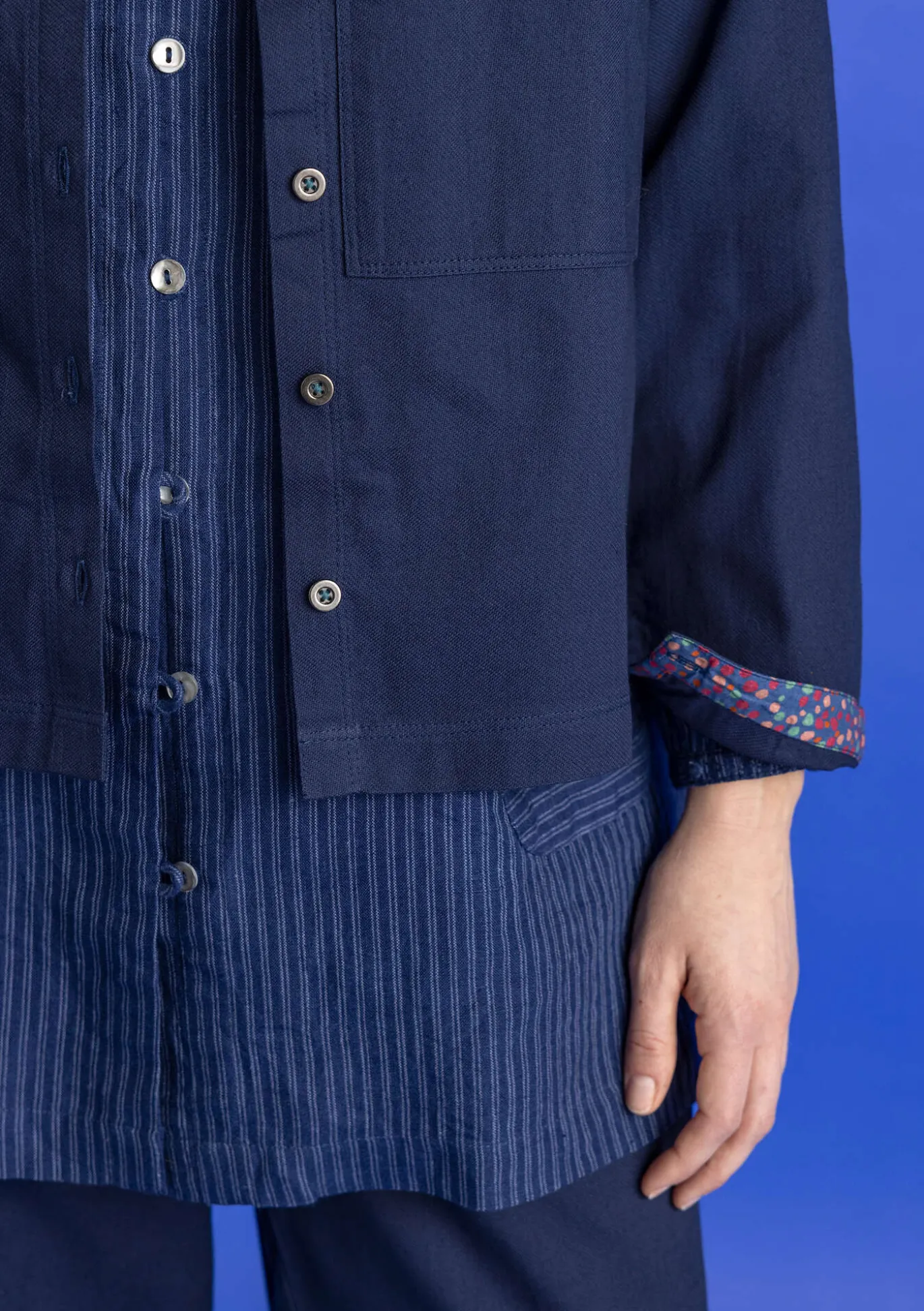 Kudottu twillpaita ekopuuvillaa