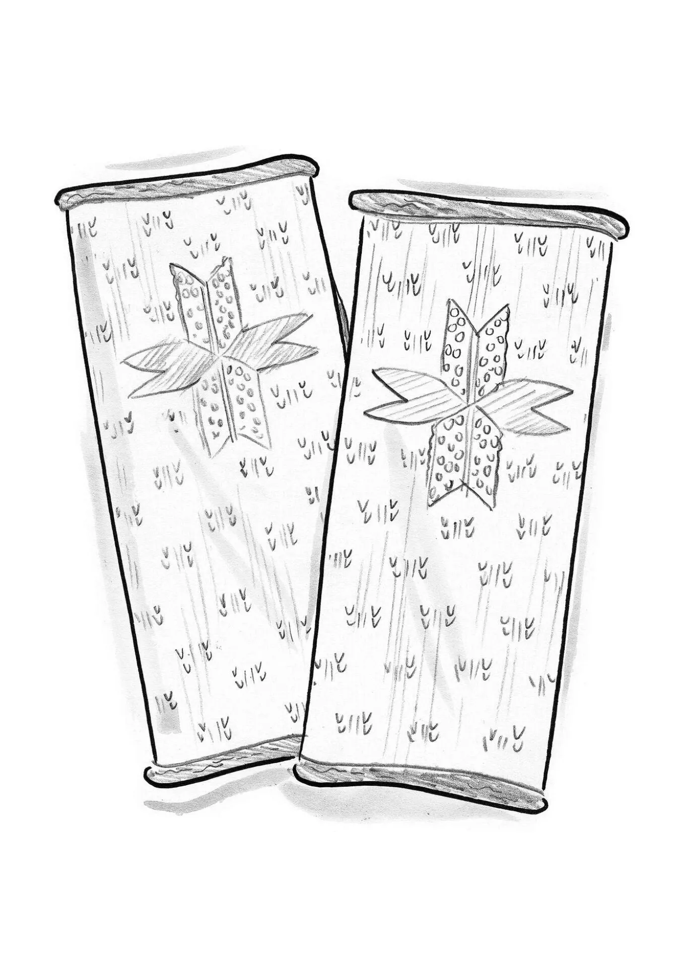 Kynsikkäät ”Vega” kierrätettyä villaa/karitsanvillaa