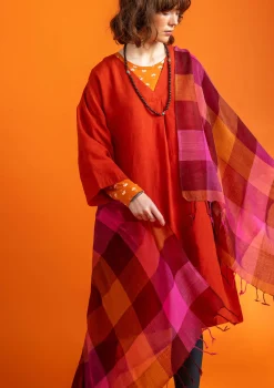 Lankavärjätty huivi ”Cleo” villaa