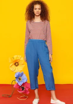 Margit-kangashousut pellavaa ja modaalia