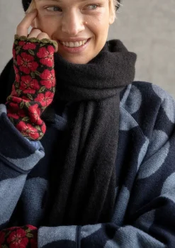 Neulekaulahuivi alpakkasekoitetta