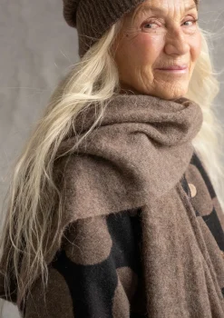 Neulekaulahuivi alpakkasekoitetta