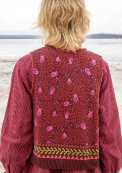 Neuleliivi ”Aurora” ekologista ja kierrätettyä puuvillaa / villaa