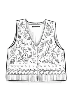 Neuleliivi ”Aurora” ekologista ja kierrätettyä puuvillaa / villaa