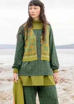 Neuleliivi ”Aurora” ekologista ja kierrätettyä puuvillaa / villaa