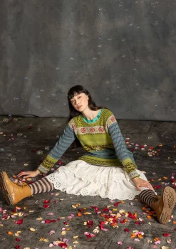 Neulemekko "Kajsa" ekologista ja kierrätettyä puuvillaa