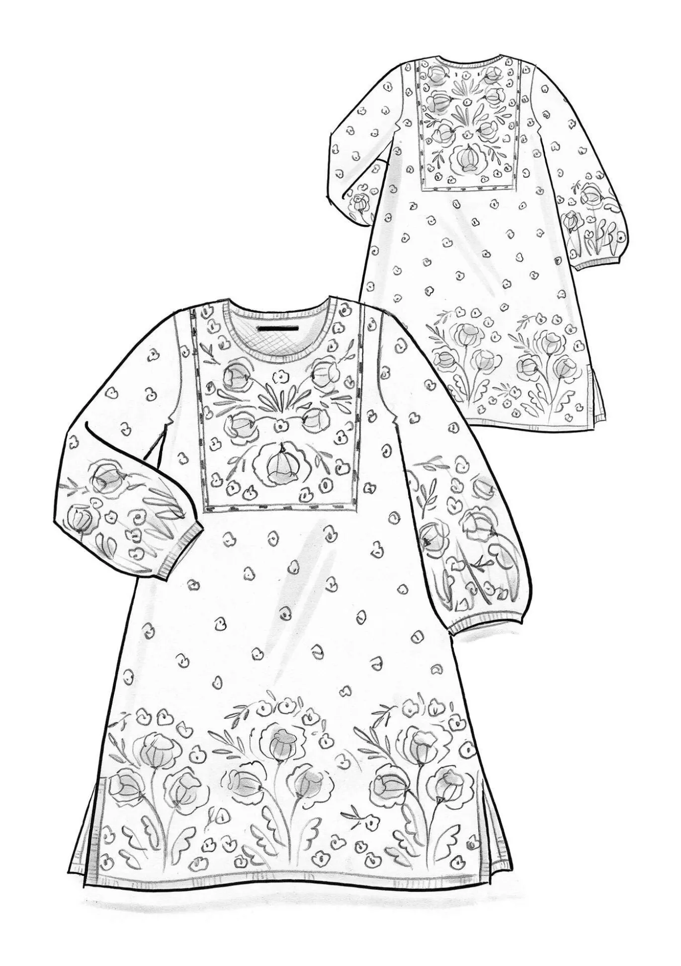 Neulemekko "Stine" ekologista ja kierrätettyä puuvillaa