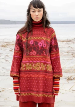 Neuletunika ”Borealis” ekologista ja kierrätettyä puuvillaa / villaa