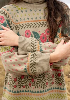 Neuletunika ”Borealis” ekologista ja kierrätettyä puuvillaa / villaa