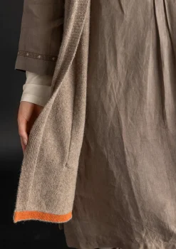 Pitkä neuletakki alpakkasekoitetta