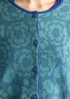 Pitkä neuletakki ”Astrid” ekologista/kierrätettyä puuvillaa