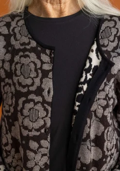 Pitkä neuletakki ”Astrid” ekologista/kierrätettyä puuvillaa