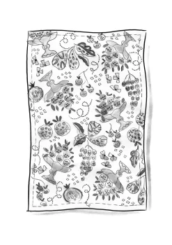 Pöytäliina "Fruits" ekopuuvillaa