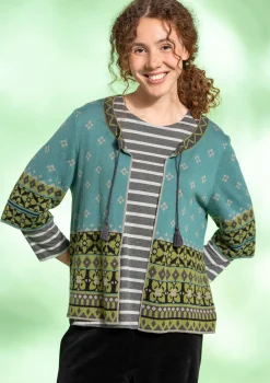 Raidallinen pusero ekopuuvillaa ja modaalia