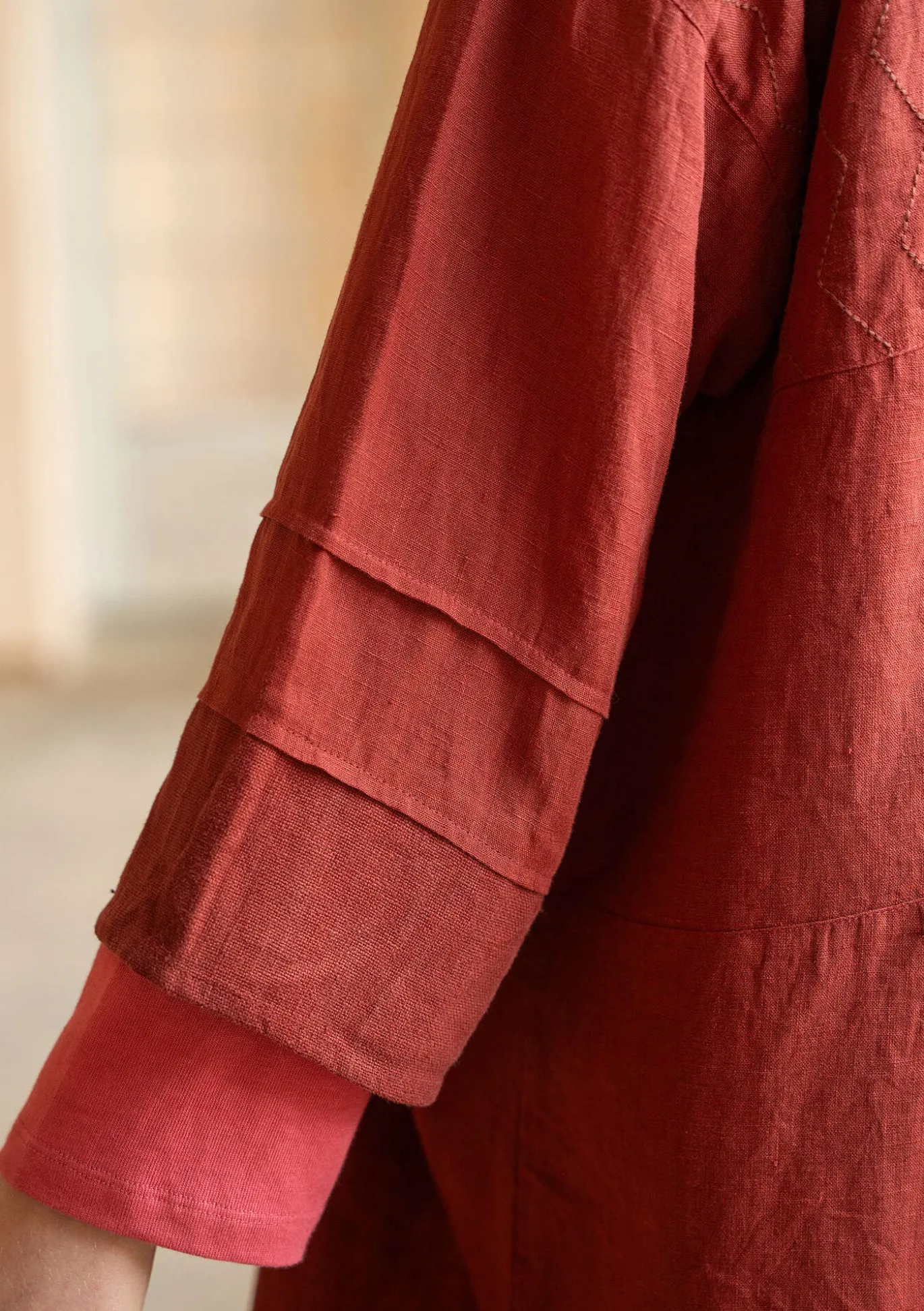 Sisätakki ”Andante” pellavaa