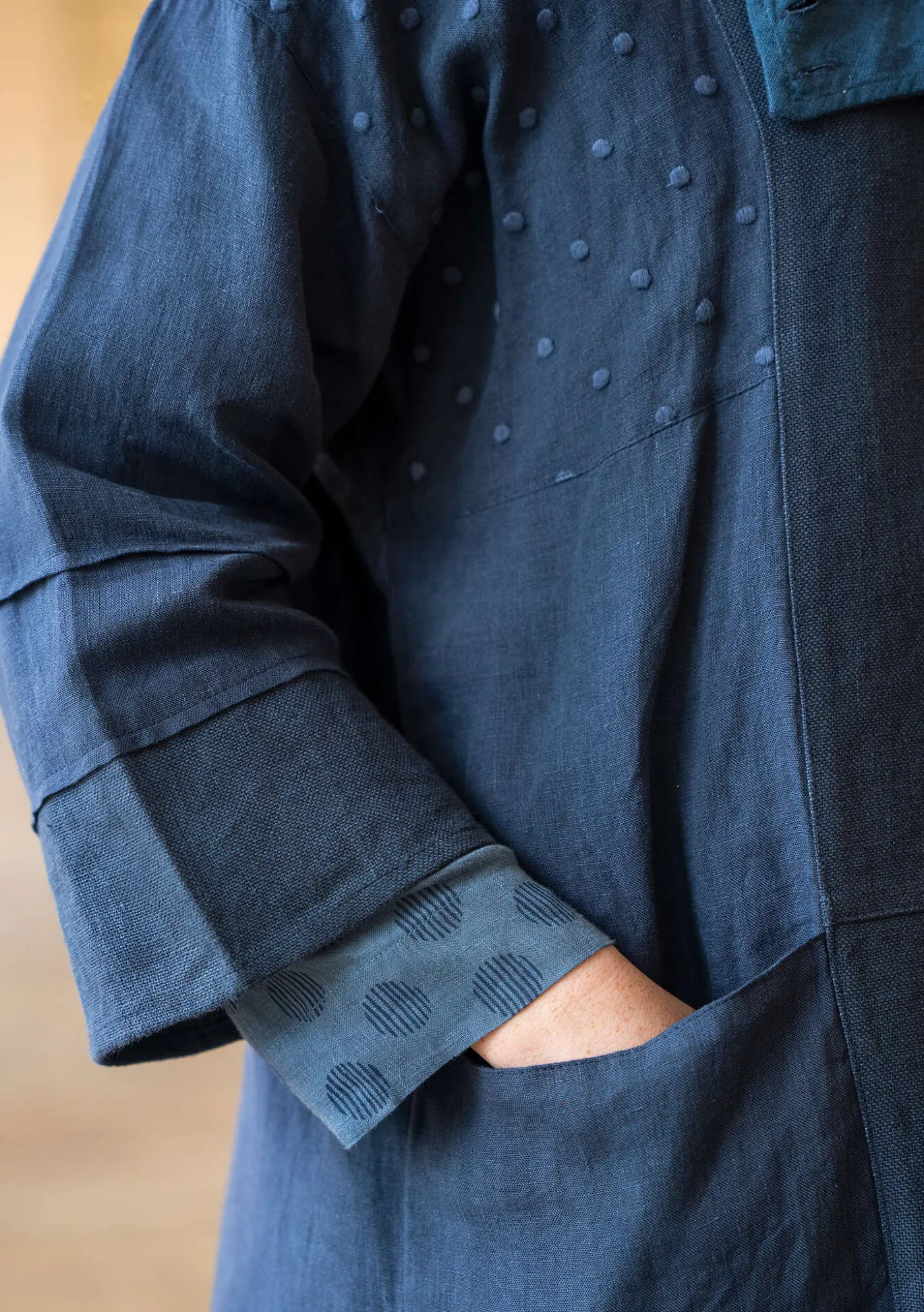 Sisätakki ”Andante” pellavaa