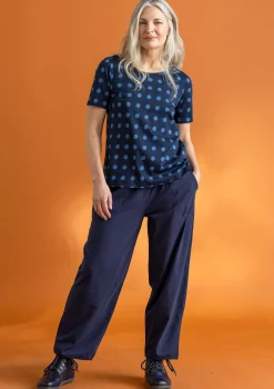 Trikoohousut ekopuuvillaa/elastaania