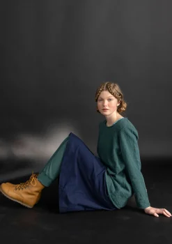 Trikooleggingsit ekopuuvillaribbiä