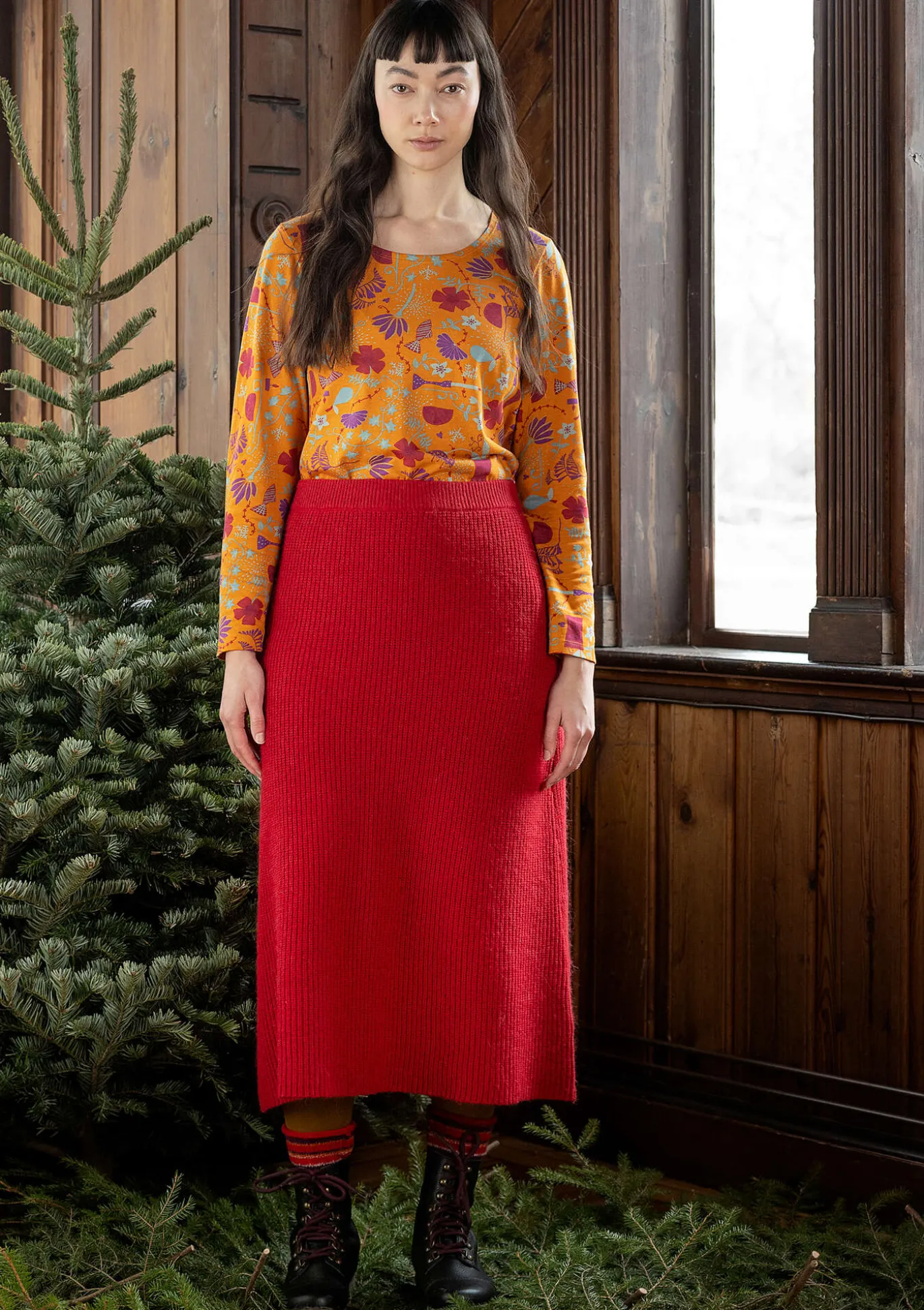 Trikoopusero "Fyrverkeri" ekopuuvillaa ja modaalia