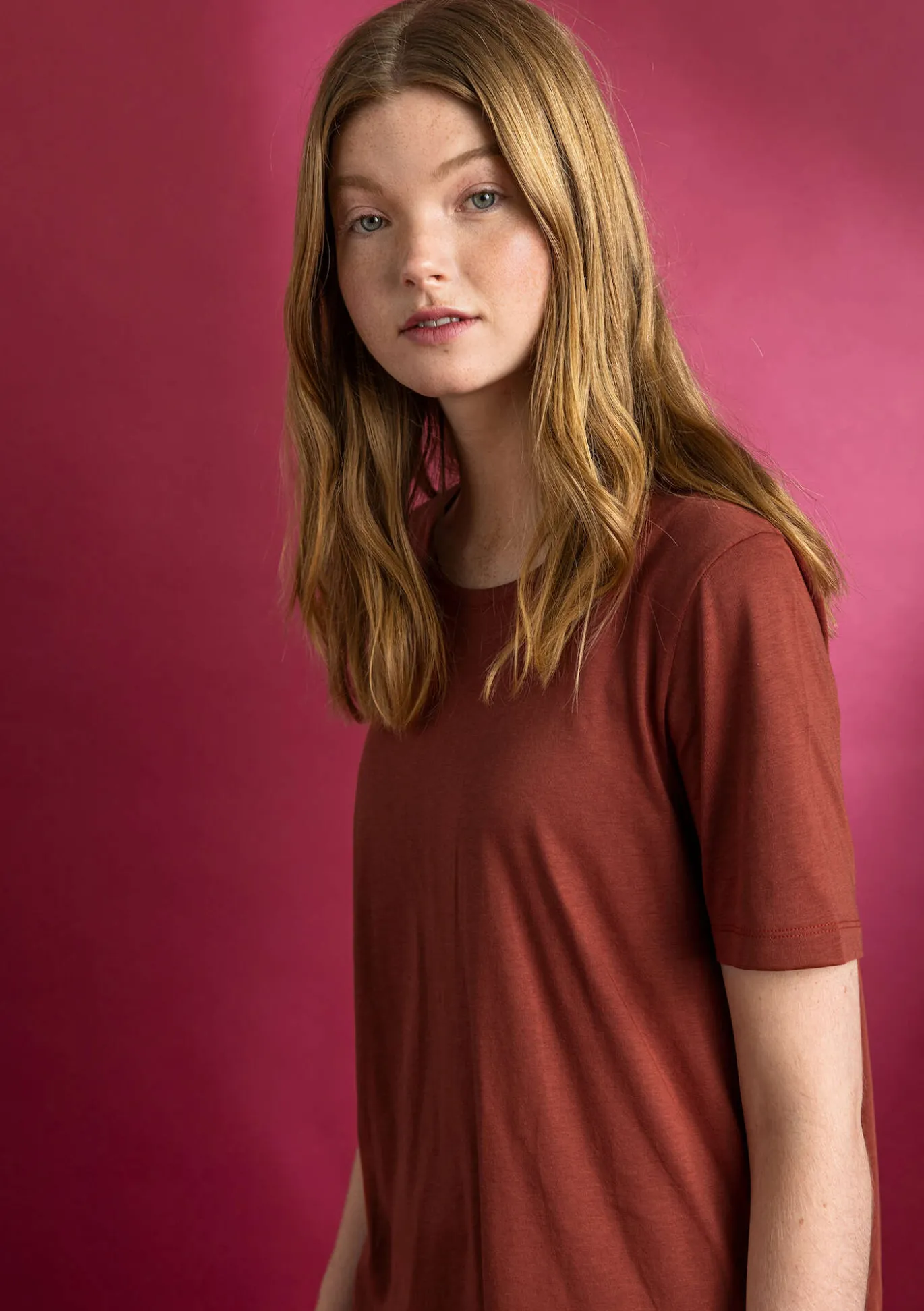 Trikoopusero ”Tyra” ekopuuvillaa/modaalia