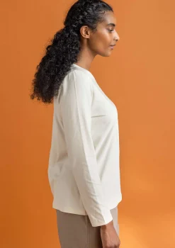 Trikoopusero ”Ylva” ekopuuvillaa/elastaania