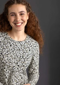 Trikoopusero ”Ylva” ekopuuvillaa/elastaania