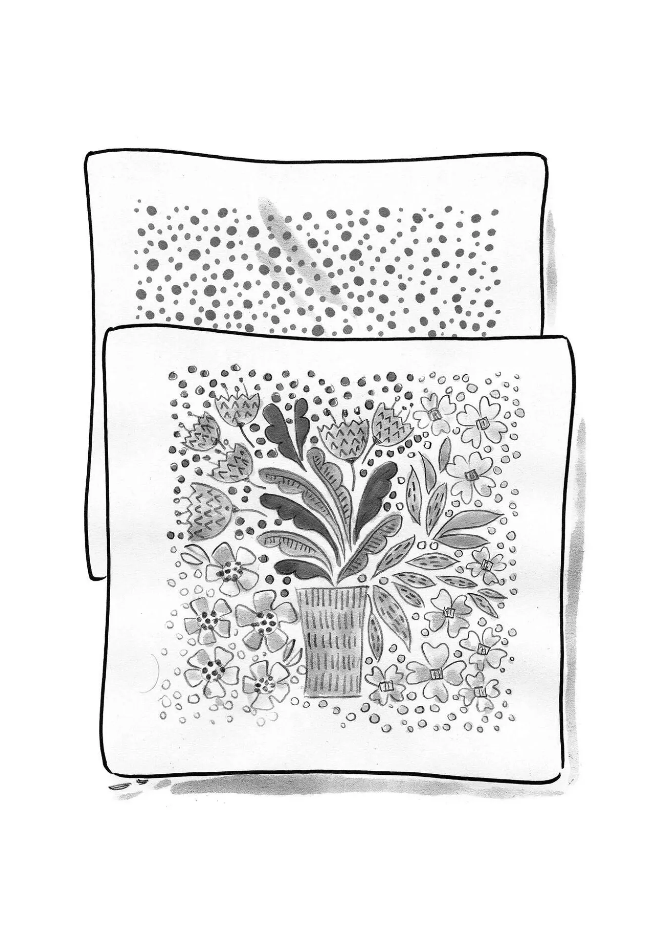 Tyynynpäällinen "Gnistra" ekopuuvillaa