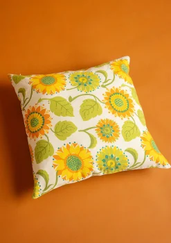 Tyynynpäällinen ”Sunflower” ekopuuvillaa/pellavaa