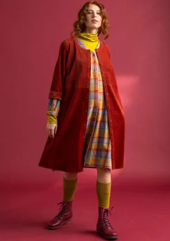 Vakosamettimekko ekopuuvillaa/elastaania.