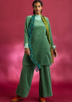 Veluurihousut ekopuuvillaa / kierrätettyä polyesteriä