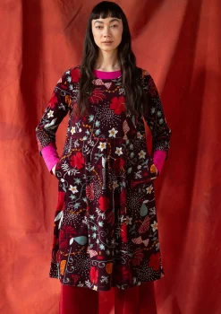 Veluurimekko "Fyrverkeri" ekopuuvillaa ja kierrätettyä polyesteriä